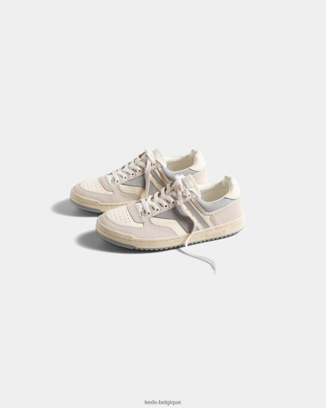 Keds unisexe mélange de cuir skyhawk lo 8PV40P211 crème