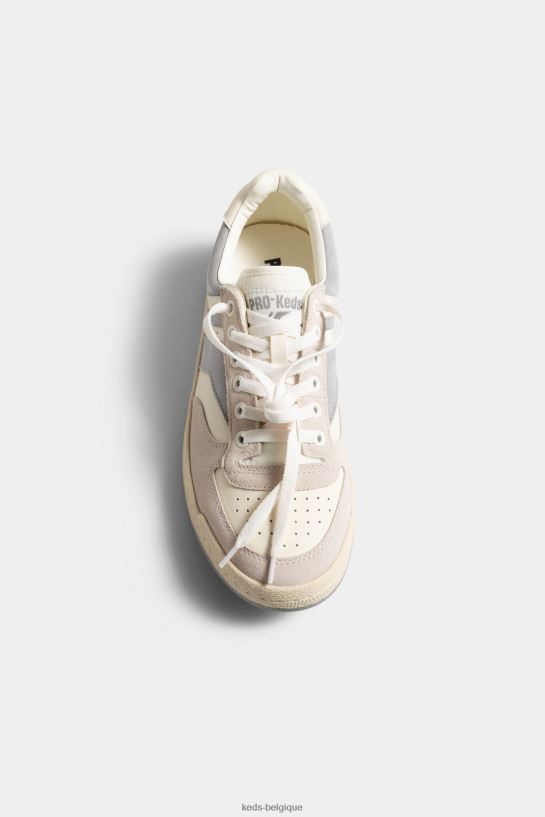 Keds unisexe mélange de cuir skyhawk lo 8PV40P211 crème
