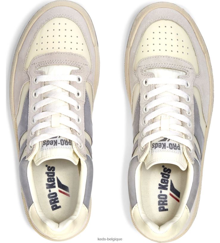 Keds unisexe mélange de cuir skyhawk lo 8PV40P211 crème