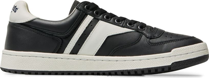 Keds unisexe skyhawk lo cuir 8PV40P254 noir blanc