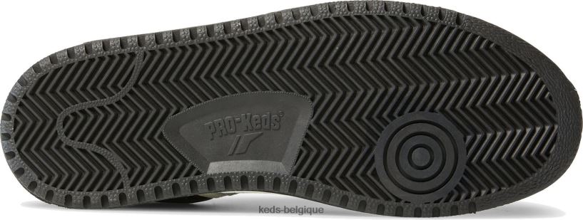 Keds unisexe skyhawk lo cuir 8PV40P254 noir blanc