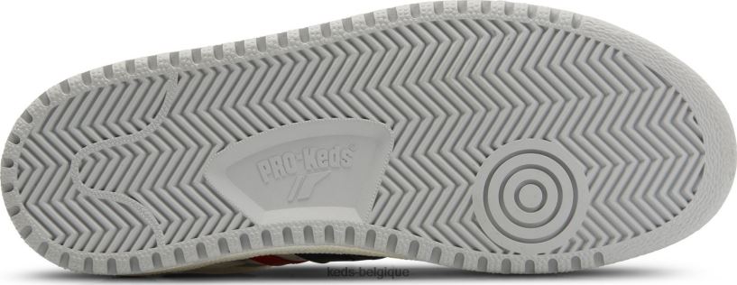 Keds unisexe skyhawk lo cuir 8PV40P255 blanc bleu rouge