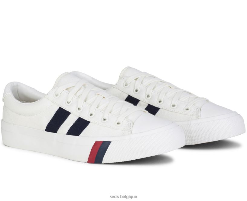 Keds unisexe toile royale plus 8PV40P256 Navet blanc