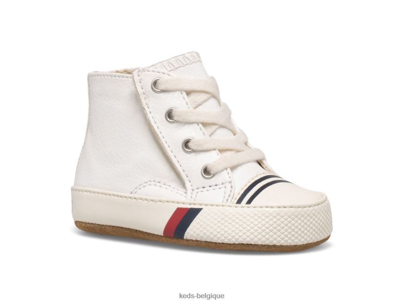 Keds petit enfant sneaker royal haute pour berceau 8PV40P267 blanc
