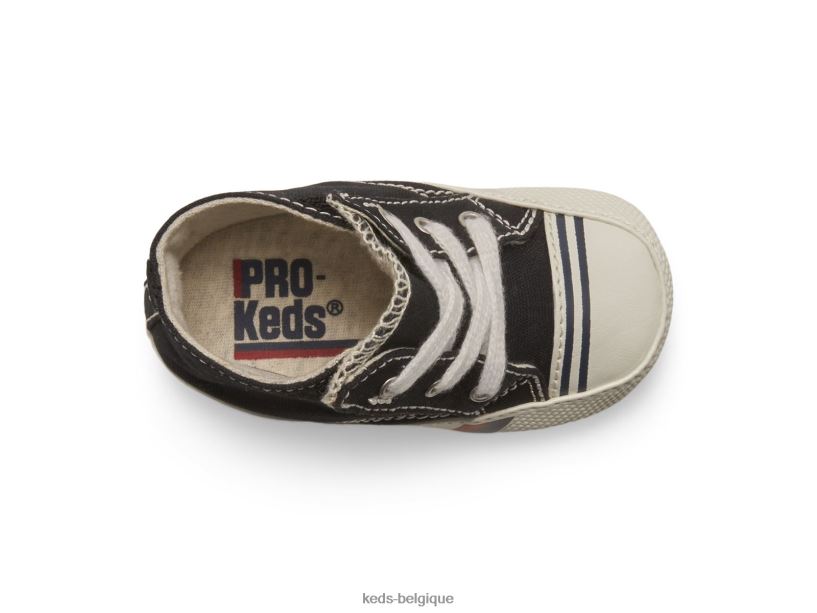 Keds petit enfant sneaker royal haute pour berceau 8PV40P268 noir