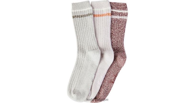 Keds femmes Lot de 3 paires de chaussettes pour bottes 8PV40P223 cul mauve