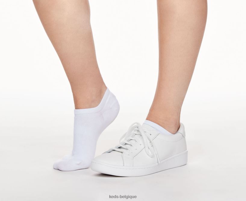 Keds femmes Lot de 6 chaussettes doublées hautes 8PV40P222 blanc
