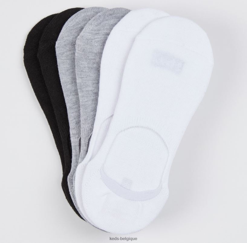 Keds femmes Lot de 6 paires de chaussettes pour baskets classiques 8PV40P216 cul gris