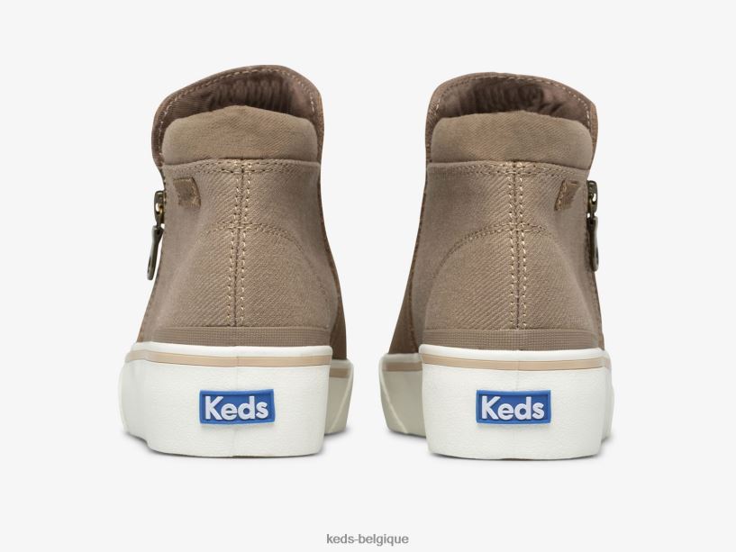 Keds femmes bottines zippées Cooper 8PV40P73 brun