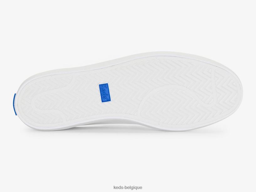 Keds femmes sneaker en cuir à effet rebond 8PV40P31 blanc