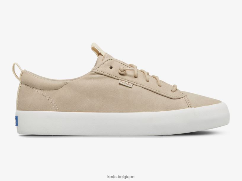 Keds femmes sneaker en cuir vegan kickback 8PV40P32 taupe