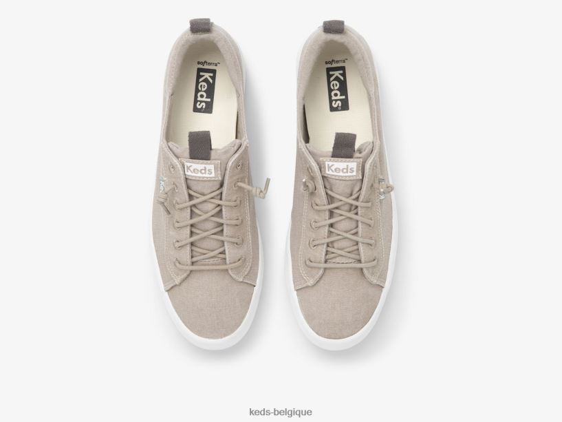 Keds femmes sneaker lavable en toile kickback 8PV40P34 gris