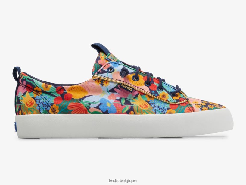 Keds x Rifle Paper Co. femmes rebond sicile 8PV40P22 bleu marine multicolore
