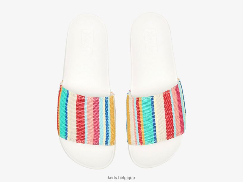 Keds femmes slip-on écologique Bliss 8PV40P18 blanc rose multicolore