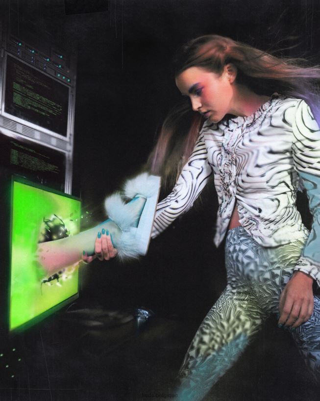 Keds x Maisie Wilen femmes plateforme trio 8PV40P57 bleu