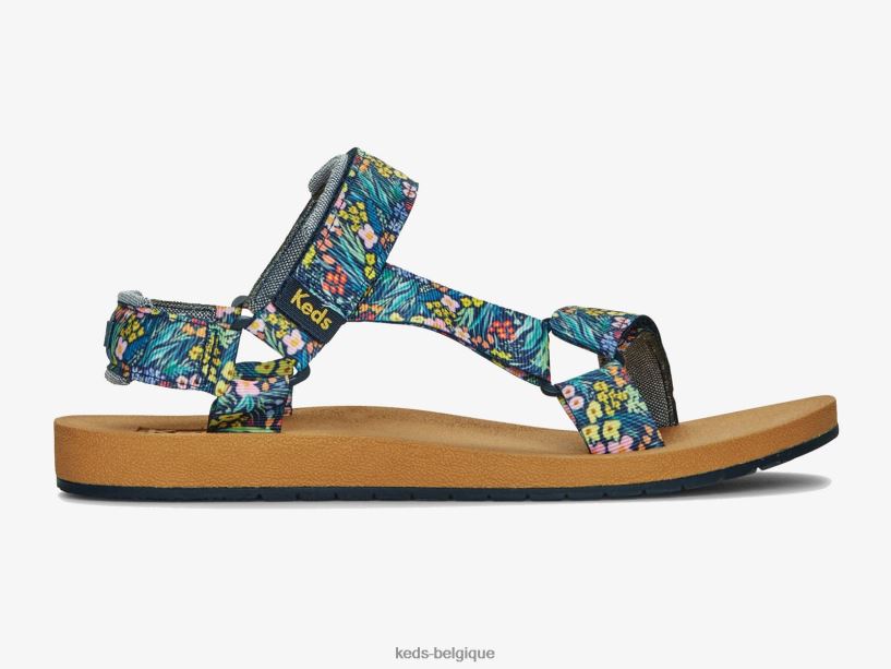 Keds x Rifle Paper Co. femmes sandale trio 8PV40P55 marine