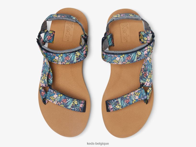 Keds x Rifle Paper Co. femmes sandale trio 8PV40P55 marine