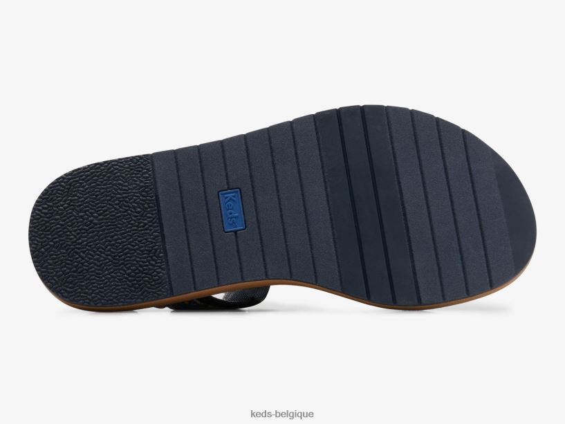 Keds x Rifle Paper Co. femmes sandale trio 8PV40P55 marine