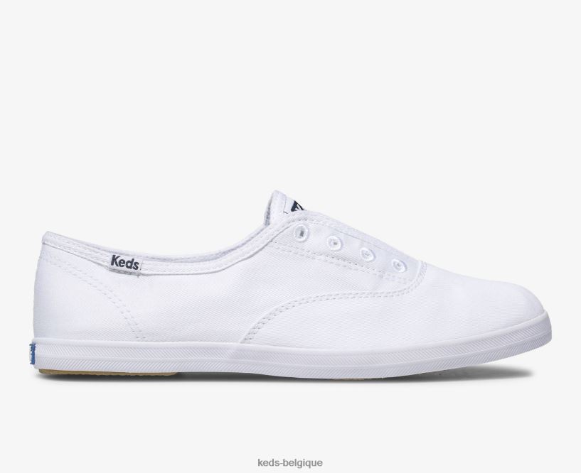 Keds femmes baskets à enfiler chillax basics 8PV40P3 blanc