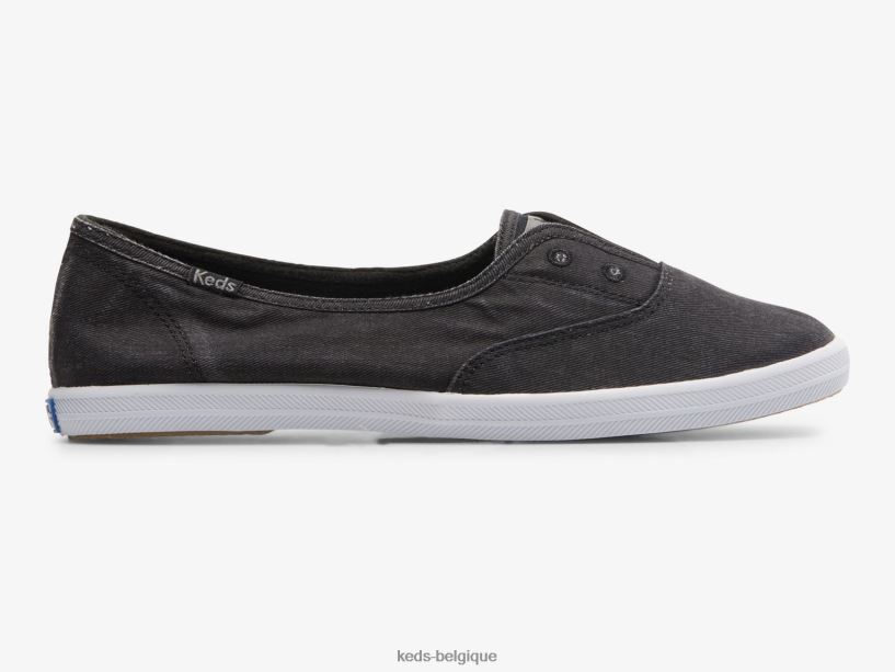 Keds femmes baskets à enfiler chillax mini en sergé 8PV40P36 noir