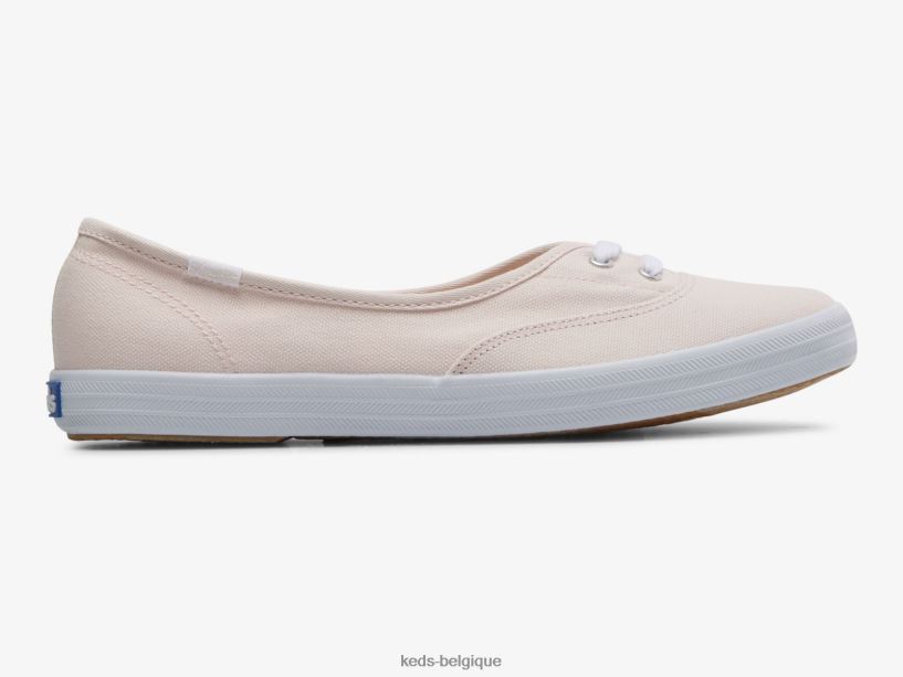 Keds femmes la mini sneaker à enfiler en toile 8PV40P6 rose clair