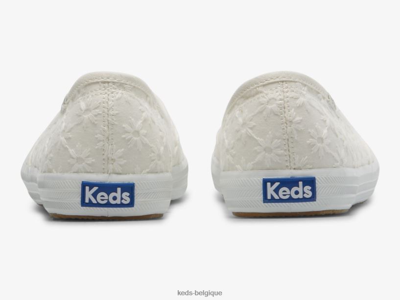 Keds femmes la sneaker à enfiler à mini œillets 8PV40P8 blanc