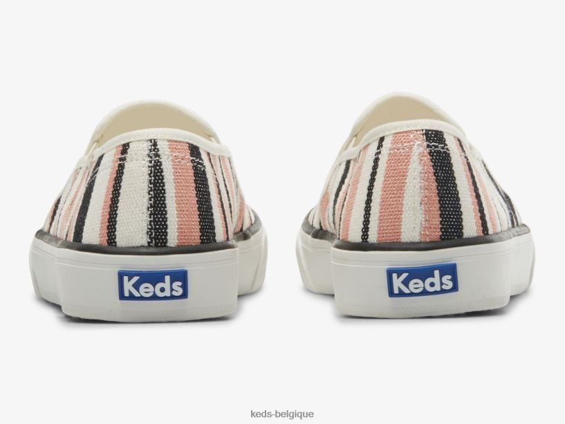 Keds femmes sneaker à enfiler écologique à deux étages 8PV40P14 noir multicolore