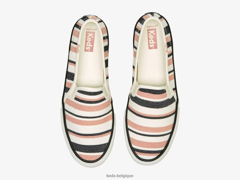 Keds femmes sneaker à enfiler écologique à deux étages 8PV40P14 noir multicolore