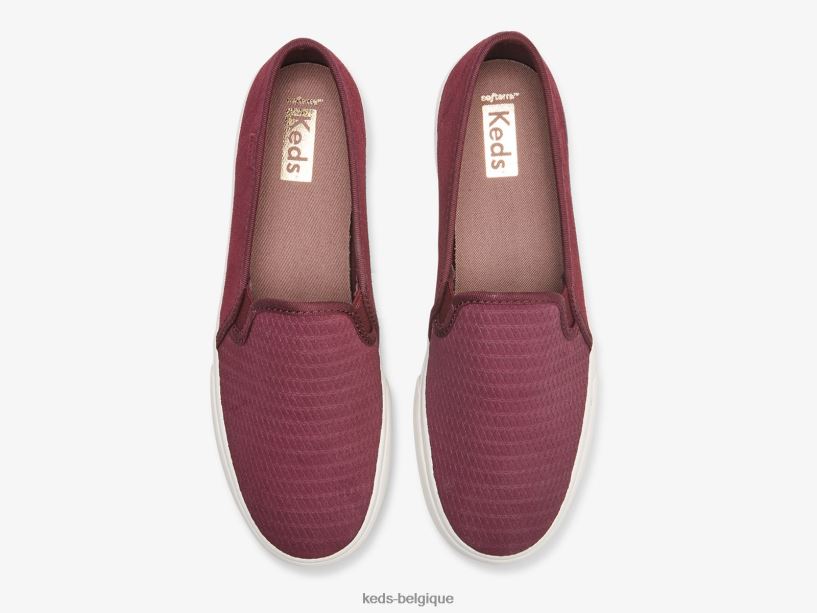 Keds femmes sneaker à enfiler en daim gaufré à deux étages 8PV40P75 figue