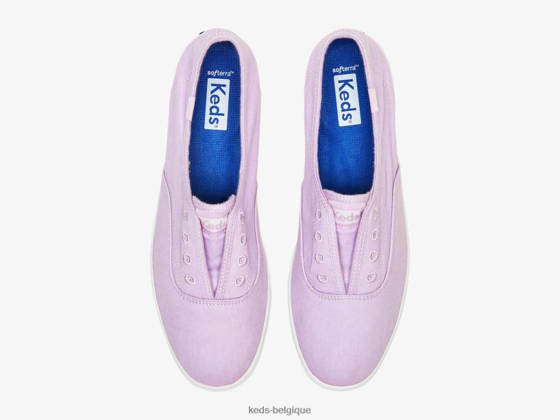 Keds femmes sneaker à enfiler en sergé lavable chillax 8PV40P61 lilas