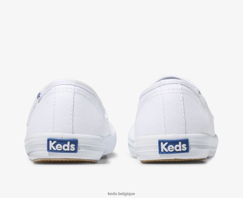 Keds femmes sneaker à enfiler en toile champion 8PV40P38 blanc