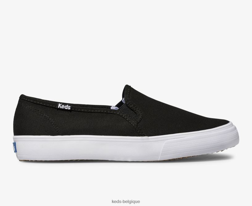 Keds femmes sneaker à enfiler en toile à deux étages 8PV40P1 noir