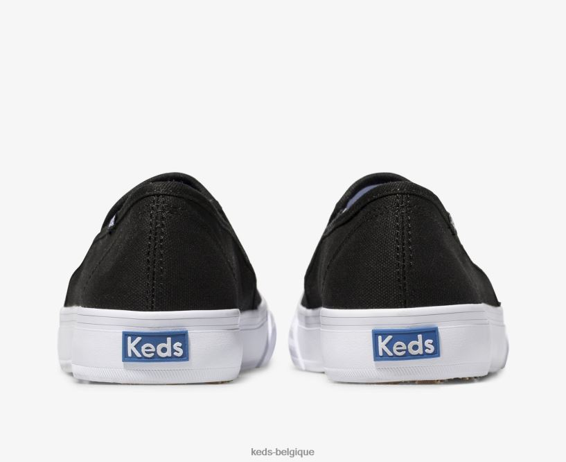Keds femmes sneaker à enfiler en toile à deux étages 8PV40P1 noir