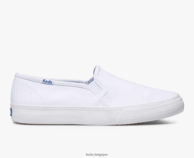 Keds femmes sneaker à enfiler en toile à deux étages 8PV40P2 blanc