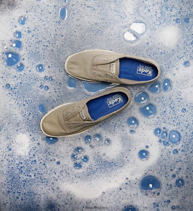 Keds femmes sneaker à enfiler lavable chillax 8PV40P41 bruine grise