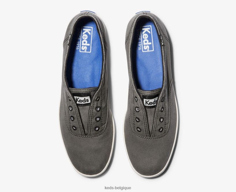 Keds femmes sneaker à enfiler lavable chillax 8PV40P42 charbon