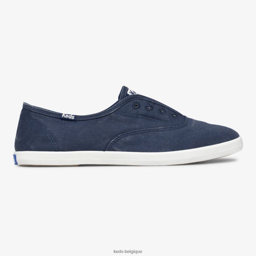 Keds femmes sneaker à enfiler lavable chillax 8PV40P43 bleu