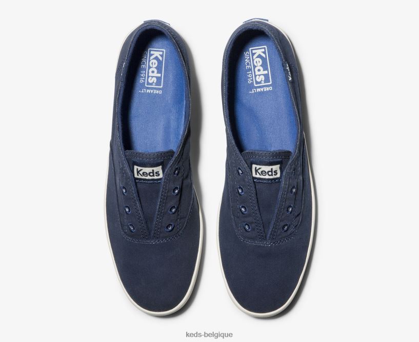 Keds femmes sneaker à enfiler lavable chillax 8PV40P43 bleu