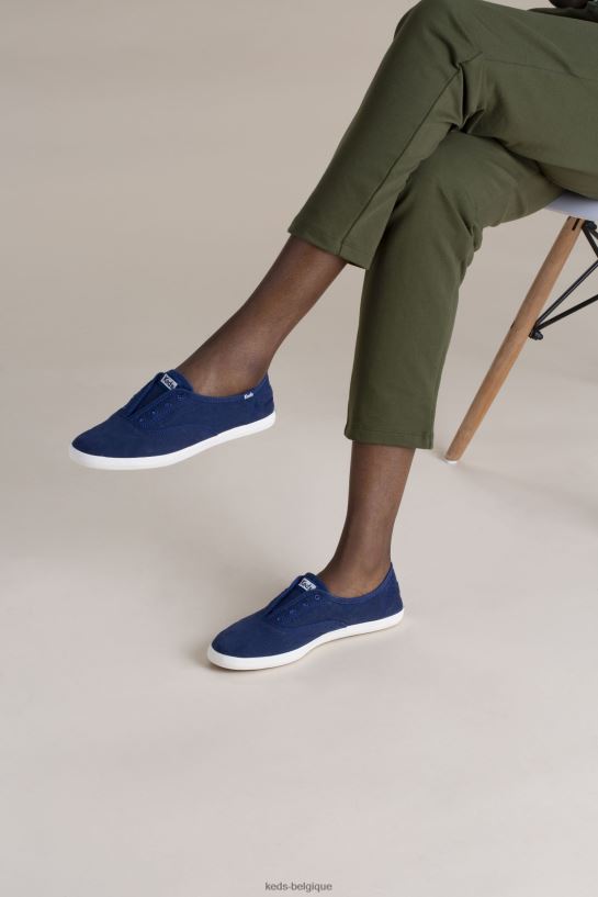 Keds femmes sneaker à enfiler lavable chillax 8PV40P43 bleu