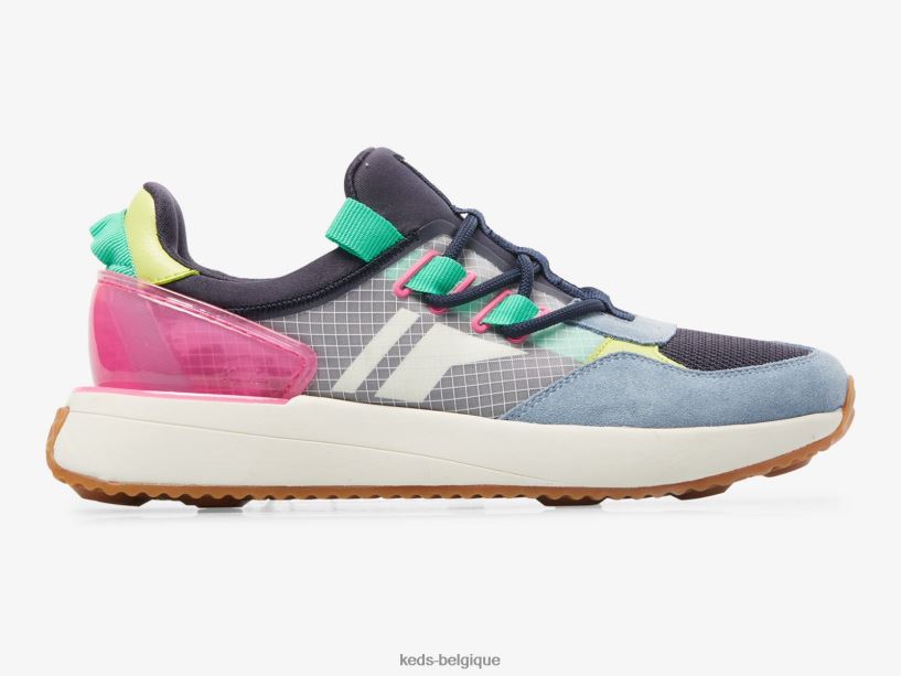 Keds femmes sneaker à enfiler tiasa trail 8PV40P186 bleu marine multicolore