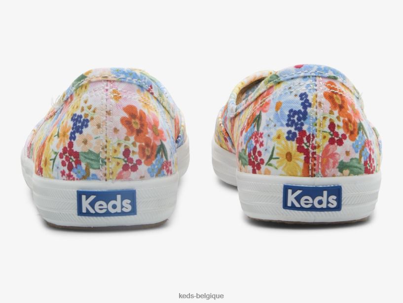 Keds x Rifle Paper Co. femmes la sneaker à enfiler mini margaux 8PV40P19 blanc multicolore