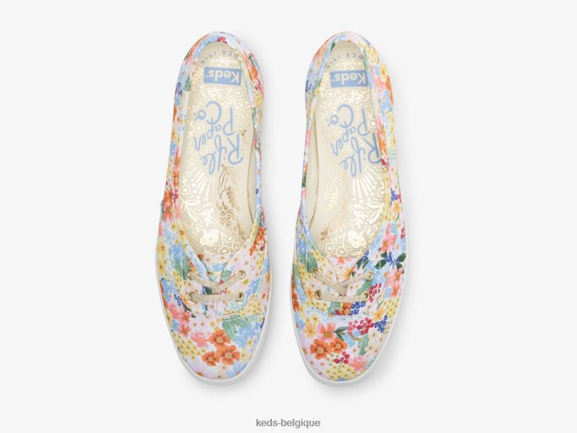 Keds x Rifle Paper Co. femmes la sneaker à enfiler mini margaux 8PV40P19 blanc multicolore