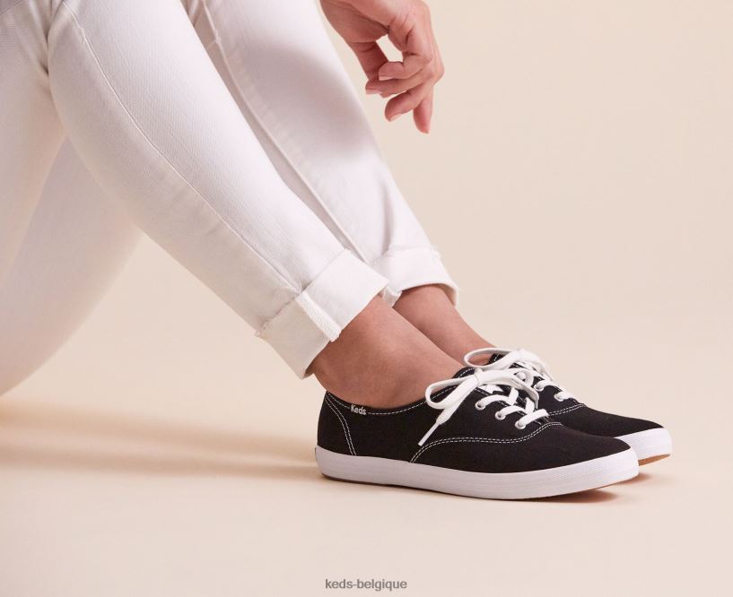 Keds femmes exploit de champion. sneaker en coton biologique 8PV40P109 noir