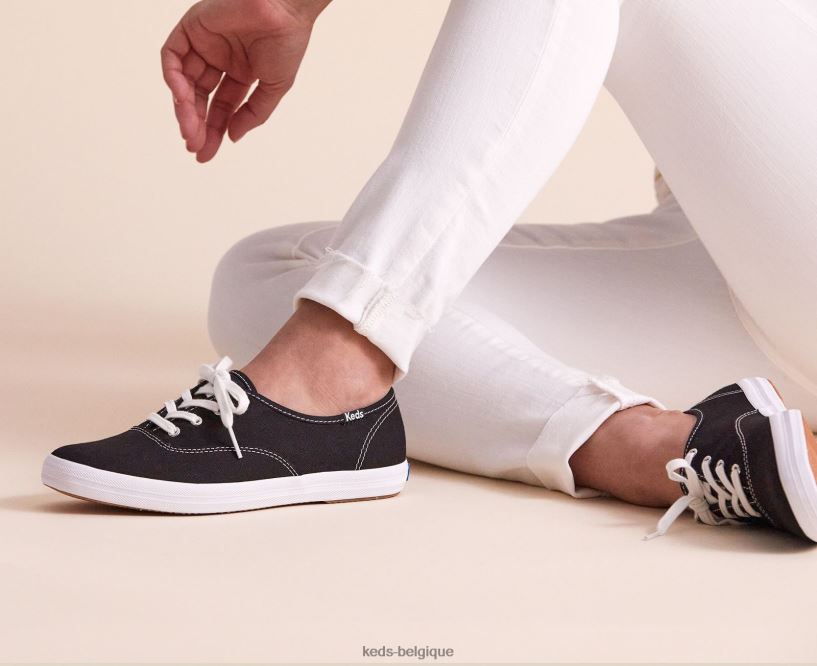 Keds femmes exploit de champion. sneaker en coton biologique 8PV40P109 noir