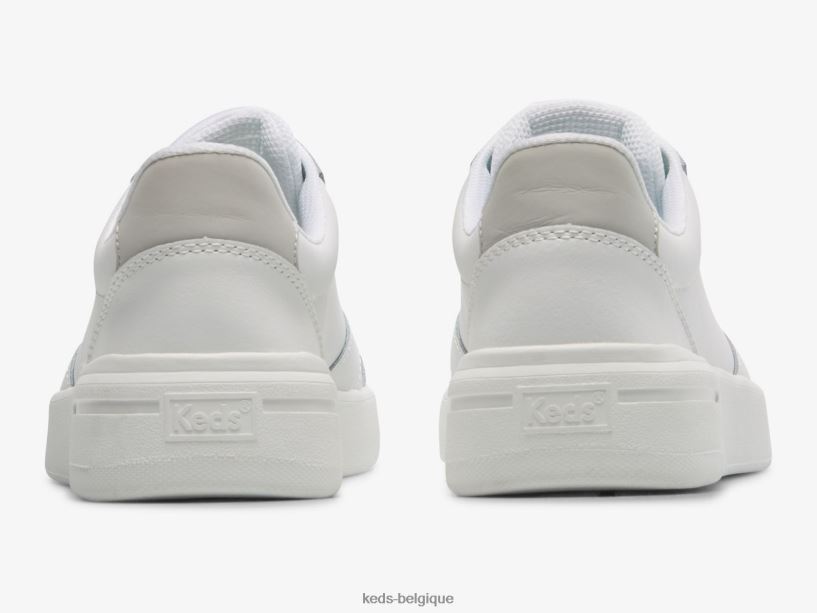 Keds femmes la sneaker court en cuir 8PV40P98 blanc