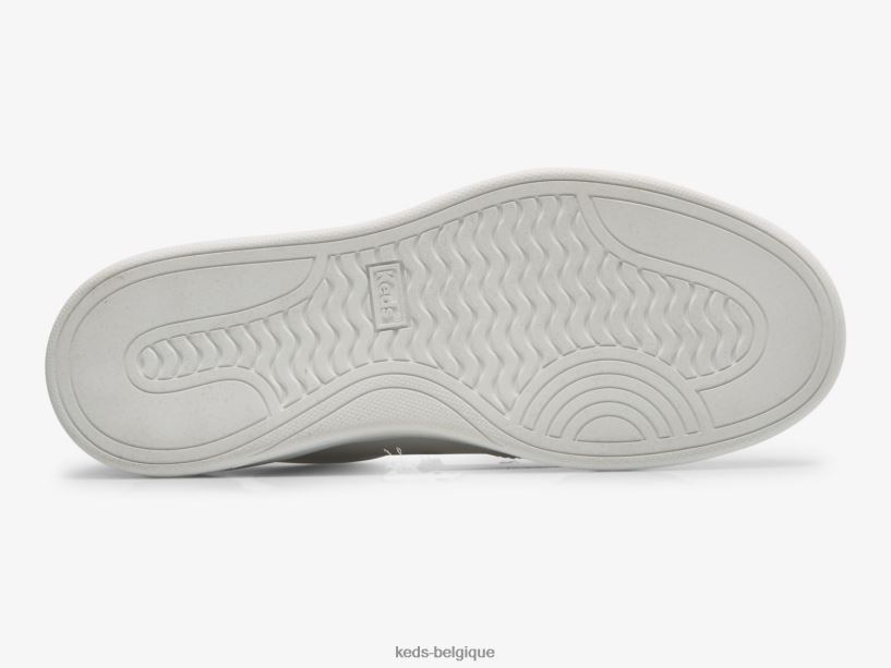 Keds femmes la sneaker court en cuir 8PV40P98 blanc