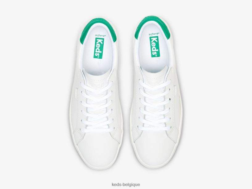 Keds femmes sneaker ace en cuir 8PV40P197 blanc vert
