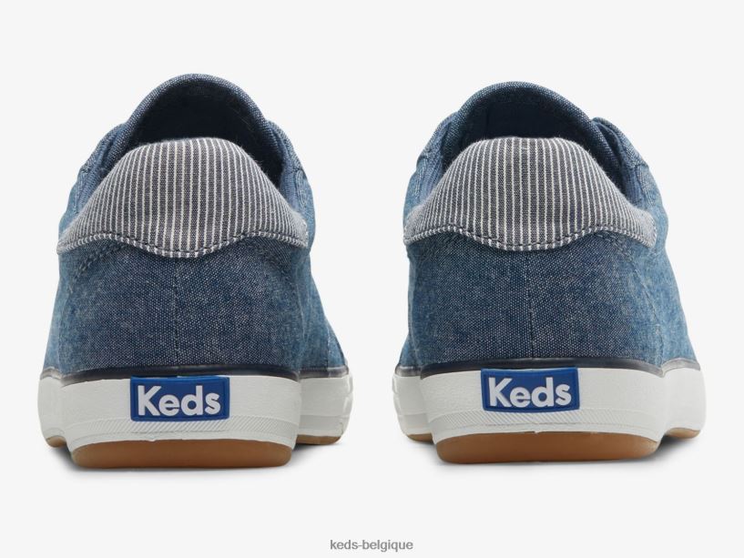 Keds femmes sneaker center iii en chambray 8PV40P164 marine