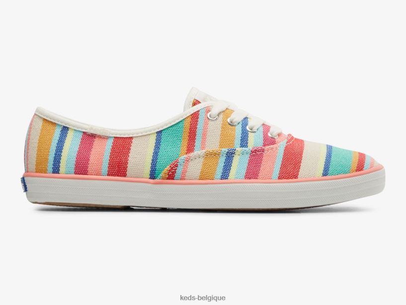 Keds femmes sneaker champion éco-responsable 8PV40P158 rose multicolore