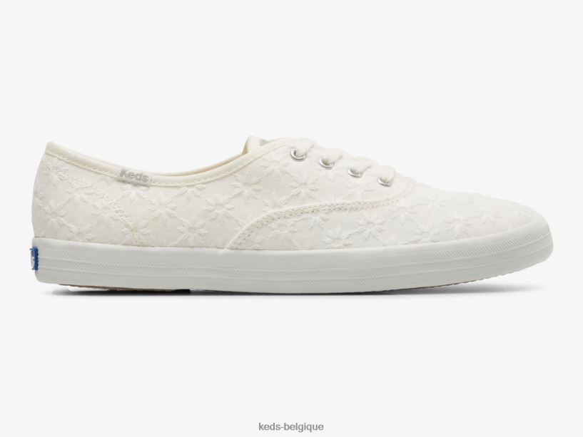 Keds femmes sneaker champion starburst à œillets 8PV40P153 blanc